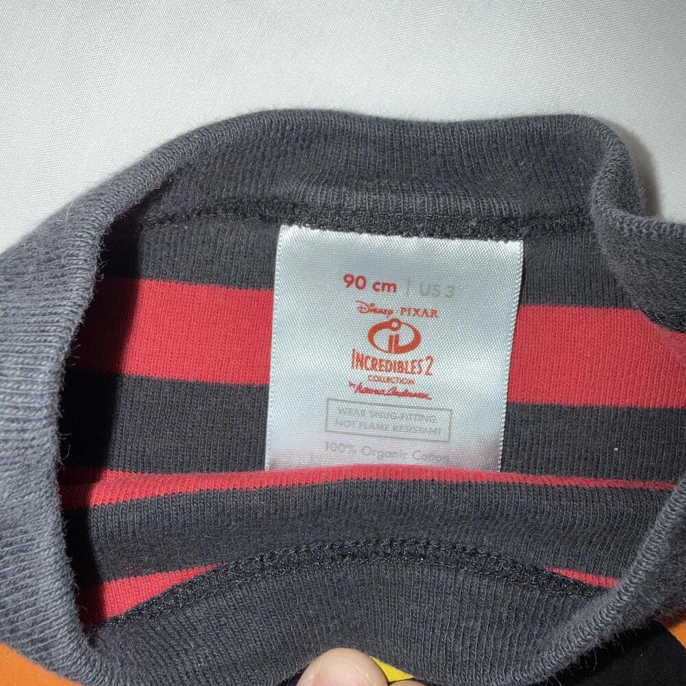 The Incredibles Kids' Pajama Set Red and Black Striped - Picture 5 of 9